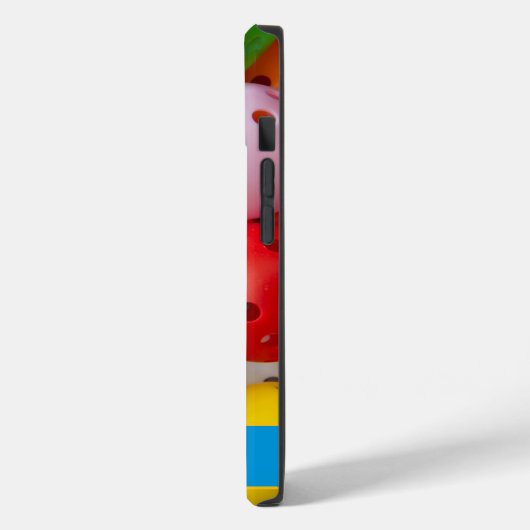 Aangepaste tekst Kleurrijke handballetjes 14 Case-Mate iPhone Case (Achterkant / Links)