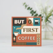 Aangepaste tekst Kleurrijke koffie citaten (Staand voorkant)