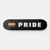 Aangepaste tekst Kleurrijke LGBTQ Rainbow Gay Prid Persoonlijk Skateboard (Horizontaal)