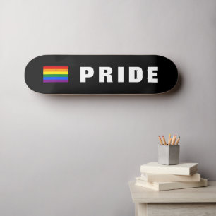 Aangepaste tekst Kleurrijke LGBTQ Rainbow Gay Prid Persoonlijk Skateboard