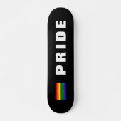 Aangepaste tekst Kleurrijke LGBTQ Rainbow Gay Prid Persoonlijk Skateboard (Voorkant)