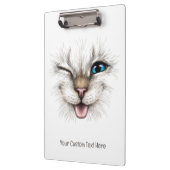 Aangepaste tekst knipperende kat klembord (Links)