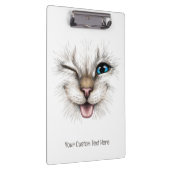 Aangepaste tekst knipperende kat klembord (Rechts)