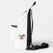 Aangepaste tekst knipperende kat sling bag (Rechts)