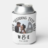 Aangepaste  tekst Koelbox bruiloft gunsten Blikjeskoeler (Blikje Voorkant)
