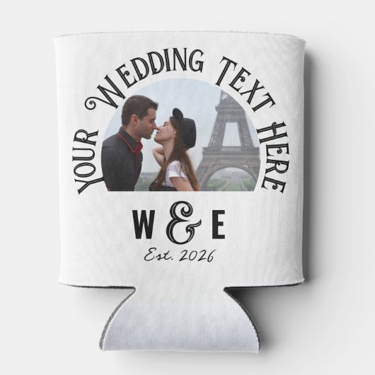 Aangepaste  tekst Koelbox bruiloft gunsten Blikjeskoeler (Achterkant)