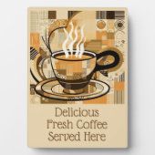 Aangepaste tekst koffie fotoplaat (voorkant)