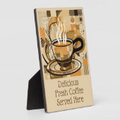 Aangepaste tekst koffie fotoplaat (Zijkant)