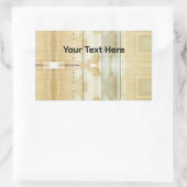 Aangepaste tekst Koffie Gevlekt Grootboek Boekhoud Rechthoekige Sticker (Tas)