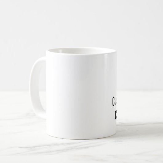 Aangepaste tekst koffiemok (Voorkant links)