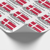 Aangepaste tekst Kopenhagen Denemarken Cadeaupapier (Hoek)