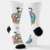 Aangepaste tekst Kopenhagen Denemarken Sokken (Gebogen)