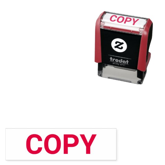 Aangepaste tekst KOPYEER Zelfinkende Bureaustempel Zelfinktende Stempel (In situ)