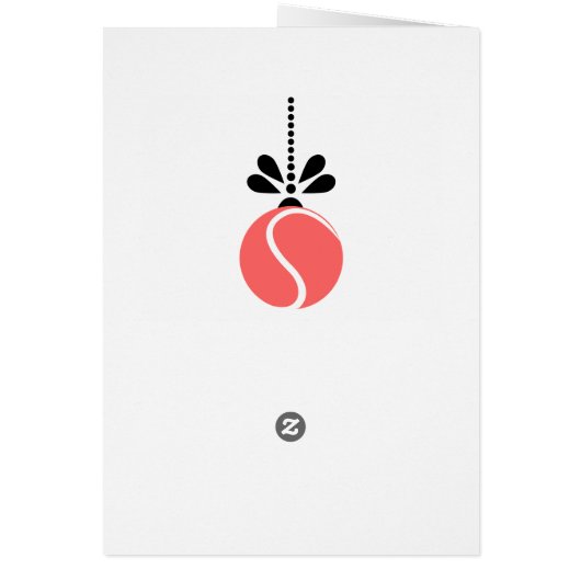 🎾 🎄 Aangepaste tekst, koraal en zwarte tennis (Achterkant)