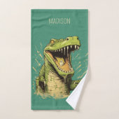 Aangepaste tekst Krokodil Bad Handdoek (Handdoek)