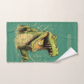 Aangepaste tekst Krokodil Bad Handdoek (Handdoek)