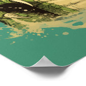 Aangepaste tekst Krokodil Poster (Hoek)