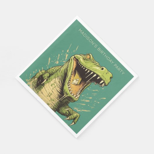 Aangepaste tekst Krokodil Servet (Hoek)
