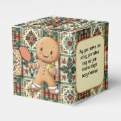 Aangepaste tekst Kruimelig Kerst Rally Gingerbread Bedankdoosjes (Voorkant Zijde)