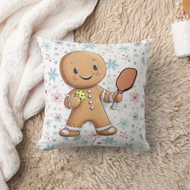 Aangepaste tekst Kruimelig Kerst Rally Gingerbread Kussen (Deken)