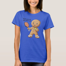 Aangepaste tekst Kruimelig Kerst Rally Gingerbread T-shirt