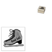 Aangepaste tekst kunstschaatsen rubberstempel (Gestempeld)