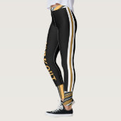 Aangepaste tekst l Abstract patroon l Workout Zwar Leggings (Links)