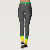 Aangepaste tekst l Elegante oog vangen oefening l  Leggings (Achterkant)