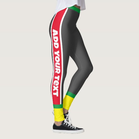 Aangepaste tekst l Elegante oog vangen oefening l  Leggings (Rechts)