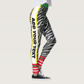 Aangepaste tekst l Modern ontwerp l Dierenprint l Leggings (Rechts)