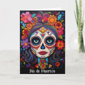 Aangepaste tekst 💀 La Calavera Catrina Kaart (Voorkant)