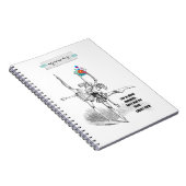 Aangepaste tekst - Laten we dansen Notitieboek (Rechterzijde)