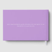 Aangepaste tekst Lavendel Sering Letters to the Br Gastenboek (Achterkant)