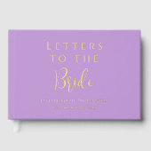 Aangepaste tekst Lavendel Sering Letters to the Br Gastenboek (Voorkant)