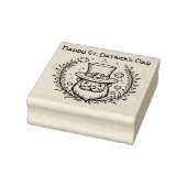 Aangepaste tekst, Leprechaun Loop Rubberstempel (Stempel)