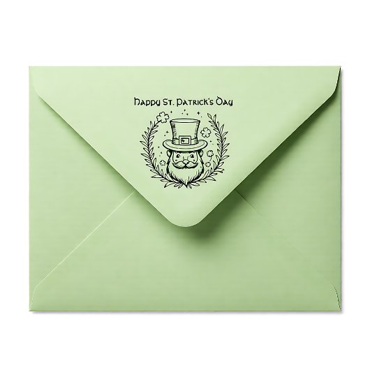 Aangepaste tekst, Leprechaun Loop Rubberstempel