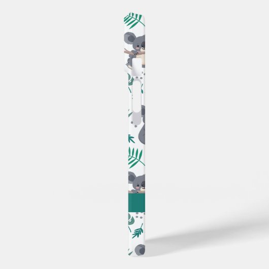 Aangepaste tekst Leuke Koala's Patroon Case-Mate iPhone Case (Achterkant / Links)