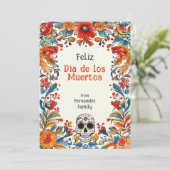 💀Aangepaste tekst Levendige tradities (Staand voorkant)