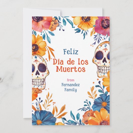 💀Aangepaste tekst Levendige tradities (Voorkant)