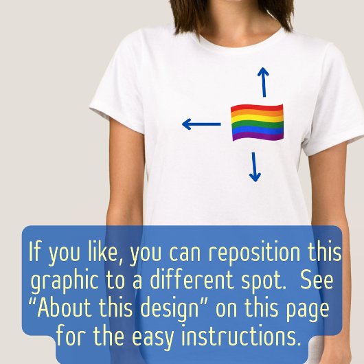 Aangepaste tekst LGBT Gay Pride Rainbow Flag 2 Sid T-shirt