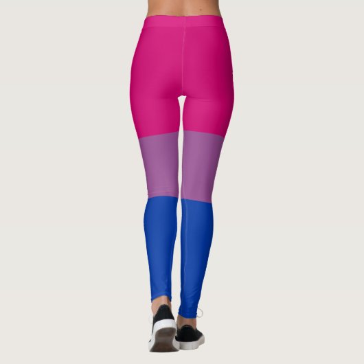 Aangepaste tekst LGBT Rainbow Bisexual Pride vlag Leggings (Achterkant)