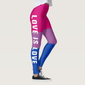 Aangepaste tekst LGBT Rainbow Bisexual Pride vlag Leggings (Rechts)