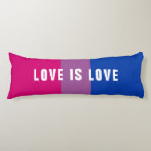 Aangepaste tekst LGBT Rainbow Bisexual Pride vlag Lichaamskussen (Voorkant)