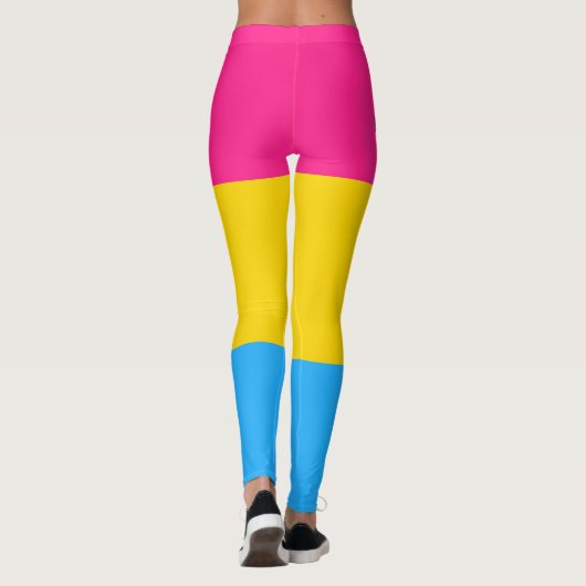Aangepaste tekst LGBT Rainbow Pansexual Pride vlag Leggings (Achterkant)