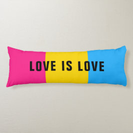 Aangepaste tekst LGBT Rainbow Pansexual Pride vlag Lichaamskussen