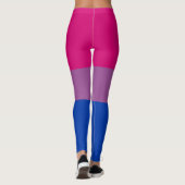 Aangepaste tekst LGBT Regenboog Biseksuele Pride V Leggings (Achterkant)