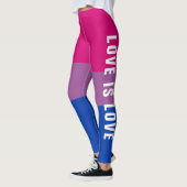 Aangepaste tekst LGBT Regenboog Biseksuele Pride V Leggings (Links)