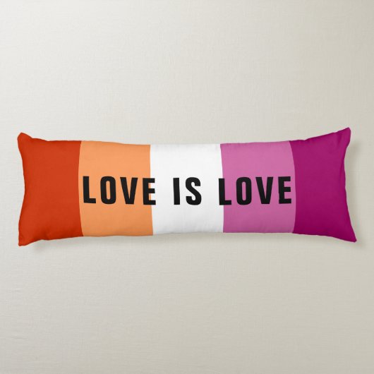 Aangepaste tekst LGBT regenboog Lesbische Pride Fl Lichaamskussen (Achterkant)