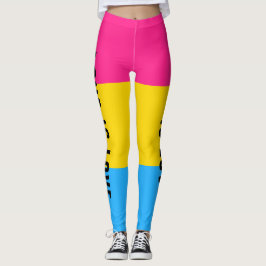 Aangepaste tekst LGBT Regenboog Panseksuele Pride  Leggings