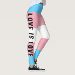 Aangepaste tekst LGBT-regenboogstransplaat Leggings